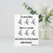 Ecclesiastes 3:1 briefkaart (Staand voorkant)