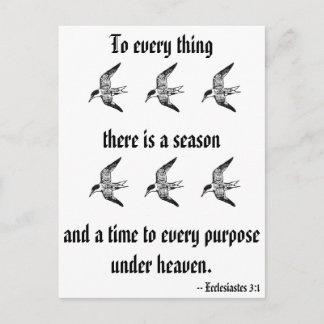 Ecclesiastes 3:1 briefkaart