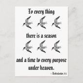 Ecclesiastes 3:1 briefkaart (Voorkant)