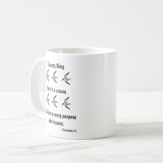 Ecclesiastes 3:1 koffiemok (Voorkant links)