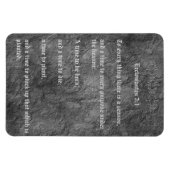 Ecclesiastes 3:1 Noodlijdende verouderde textuur G Magneet (Horizontaal)