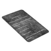 Ecclesiastes 3:1 Noodlijdende verouderde textuur G Magneet (Rechterzijde)