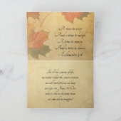 Ecclesiastes 3:1 Op alles is er een seizoen, Kaart (Binnen)