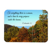 Ecclesiastes 3:1 Op alles is er een seizoen.. Magneet (Horizontaal)