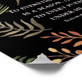 Ecclesiastes 3:1 Op alles is er een seizoen, Poster (Hoek)