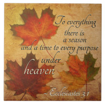 Ecclesiastes 3:1 Op alles is er een seizoen,