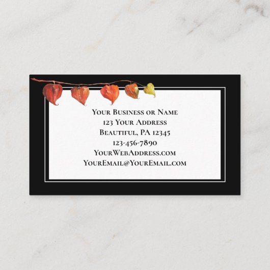 Ecclesiastes 3:1 Op alles is er een seizoen, Visitekaartje (Achterkant)