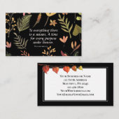 Ecclesiastes 3:1 Op alles is er een seizoen, Visitekaartje (Voorkant / Achterkant)