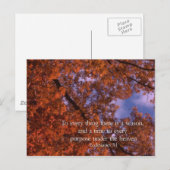 Ecclesiastes 3:1 Voor elk ding is er een seizoen Briefkaart (Voorkant / Achterkant)