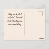 Ecclesiastes 3:4, een tijd om te huilen, een tijd briefkaart (Achterkant)