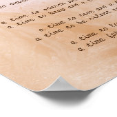 Ecclesiastes 3 Bijbelversie Poster (Hoek)