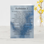 Ecclesiastes 3 vers op lucht achtergrond kaart (Gele Bloem)