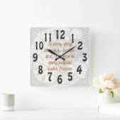 Ecclesiastes 3 vierkante klok (Huis)