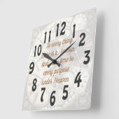 Ecclesiastes 3 vierkante klok (Hoek)