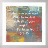 Ecclesiastes 9:9-10 Poster (Voorkant)
