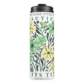 Ecclesiastes Beautiful Floral Design Thermosbeker (Voorkant)