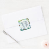 Ecclesiastes bijbelse vedervloer vierkante sticker (Envelop)