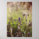 Ecclesiastes Verse Poster (Voorkant)