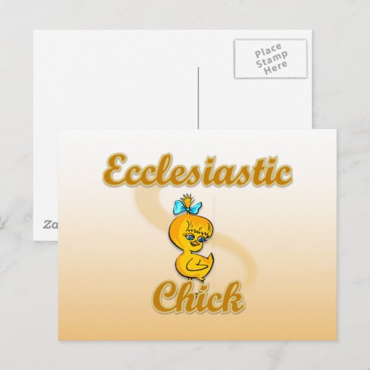 Ecclesiastic Chick Briefkaart (Voorkant / Achterkant)