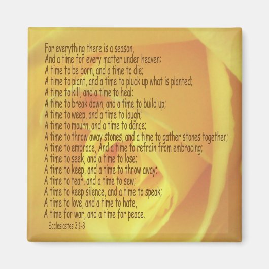 ECCLESIASTICA 3:1-8 3 MAGNEET (Voorkant)