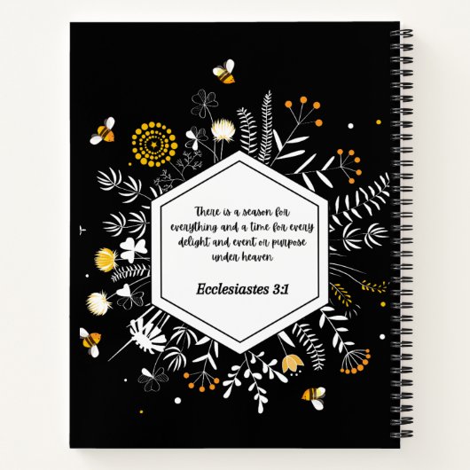 Ecclesiates 3:1 notitieboek (Achterkant)