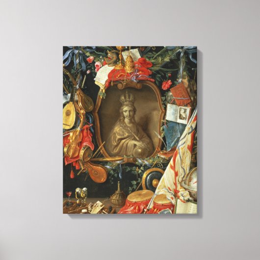 Ecclesie Omringd door Symbolen van Vanity Canvas Afdruk (Voorkant)