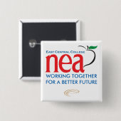 ECCNEA SQUARE BUTTON (Voorkant /achterkant)