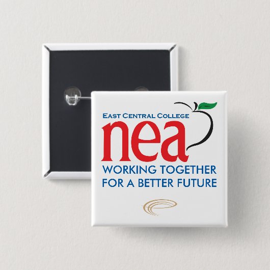 ECCNEA SQUARE BUTTON (Voorkant /achterkant)