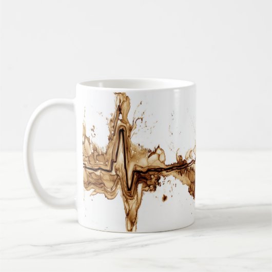 ECG Coffee Stain Art Nursing Koffiemok (Links)