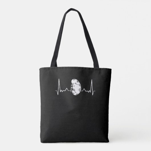 ECG hartslag dialyse tech verpleegkundige - nier Tote Bag (Achterkant)