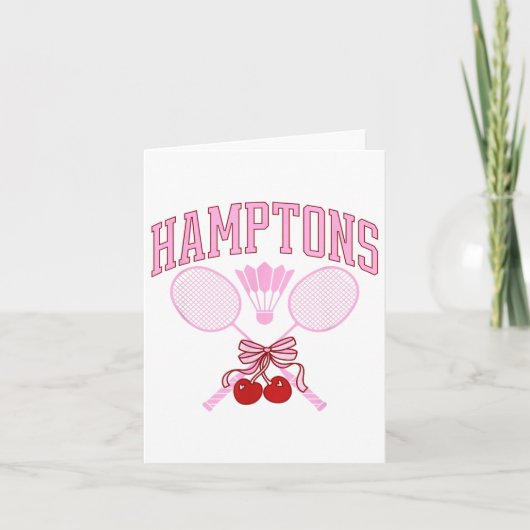 ECG Heartbeat Badminton Player Shuttle Sports Sams Kaart (Voorkant)