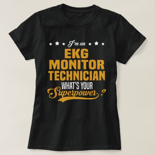 ECG-monitortechnicus T-shirt (Design voorkant)