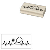 Ecg Pickleball Hartslag Rubberstempel (Gestempeld)