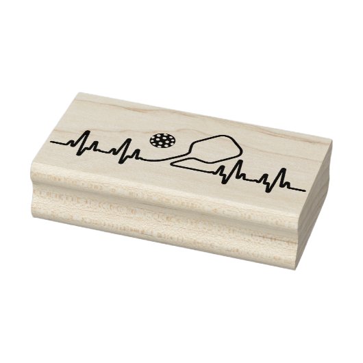 Ecg Pickleball Hartslag Rubberstempel (Stempel)