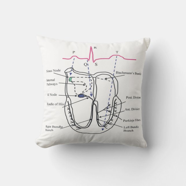 Ecg Pillow Kussen (Voorkant)