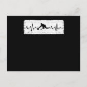 ECG-pulskrullende wintersportcurler Briefkaart (Voorkant)