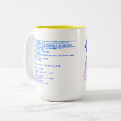 ECG SIP-anomalies Tweekleurige Koffiemok (Voorkant links)