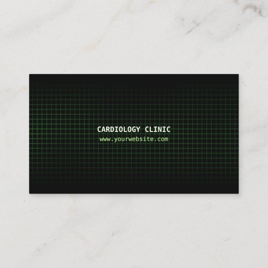 ECG-visitekaartje met pulshartslag Visitekaartje (Achterkant)