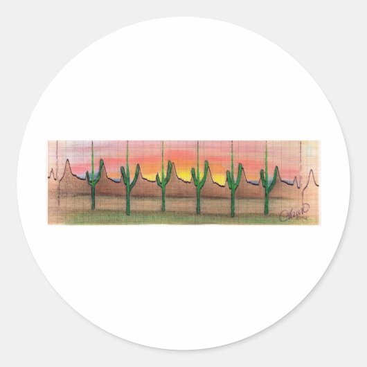 ECGdesign Ronde Sticker (Voorkant)