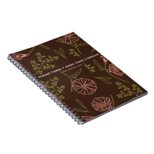 Echame Tierra y Veras Como Florezco Notitieboek (Rechterzijde)