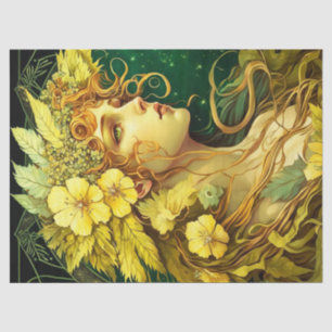 Echanted Flowers Forest Fairy Fantasy Decoupage Tissuepapier