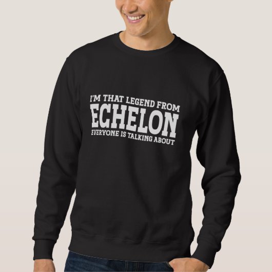 Echelon Hometown NJ New Jersey Home Roots Funny Ci Trui (Voorkant)