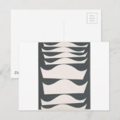 Echelonnement desaxe door Sophie Taeuber-Arp Briefkaart (Voorkant / Achterkant)