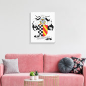Echevarria Family Crest Canvas Afdruk (Insitu (Woonkamer))