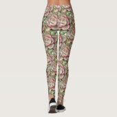 Echeveria Cactus Succulent Acrylverf Leggings (Achterkant)