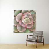 Echeveria Cactus Succulent Acrylverf Wandkleed (In Situ (horizontaal))