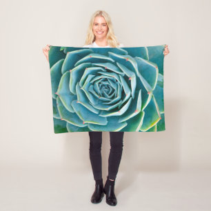 Echeveria rozet, Geheimtuin van Marrakech Fleece Deken