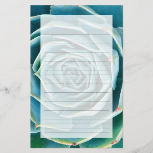 Echeveria rozet, Geheimtuin van Marrakesh Briefpapier (Voorkant)