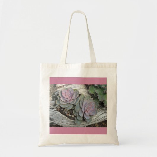 Echeveria Succulent Canvas tas (Voorkant)