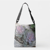 Echeveria Succulent Crossbody Tas (Voorkant)